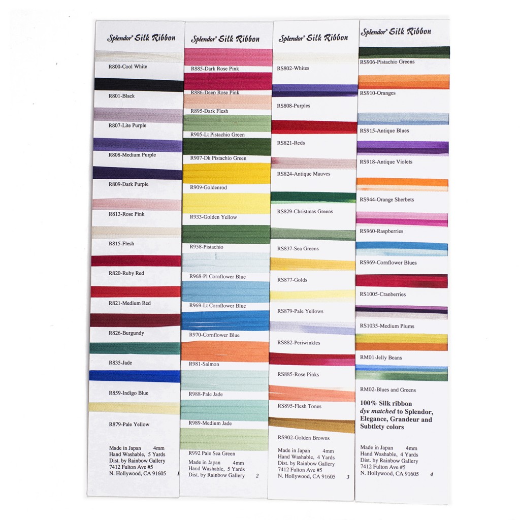 Splendor Silk Ribbon - Rainbow Gallery
